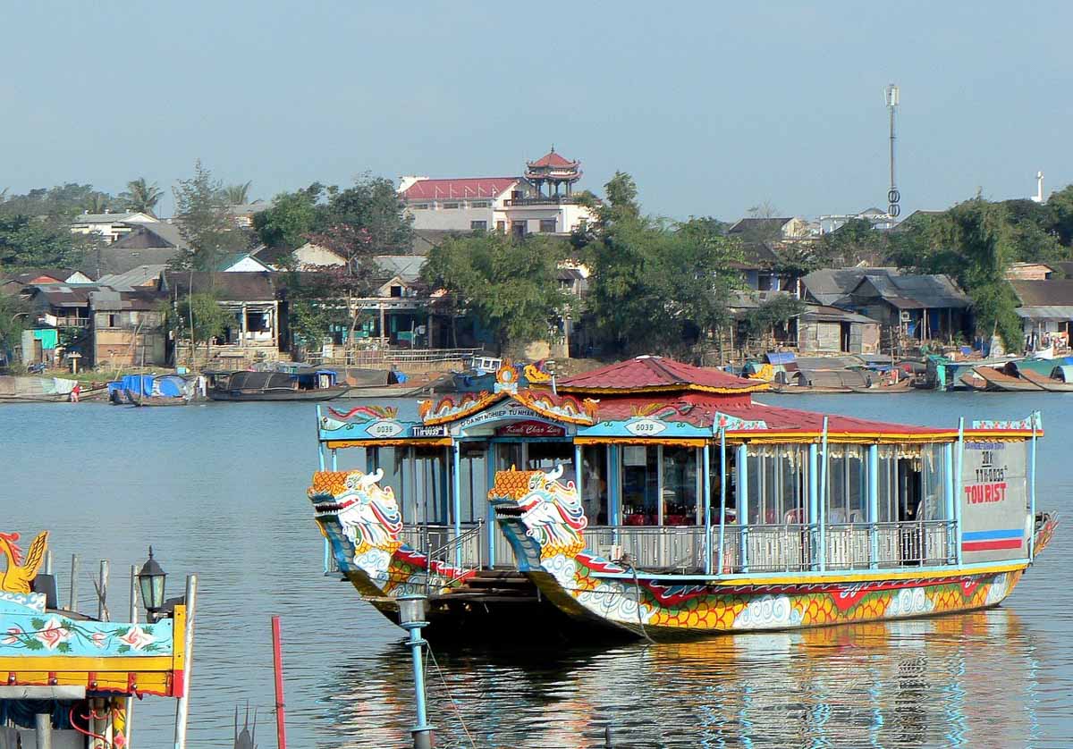 Dragon boat Hue Vietnam