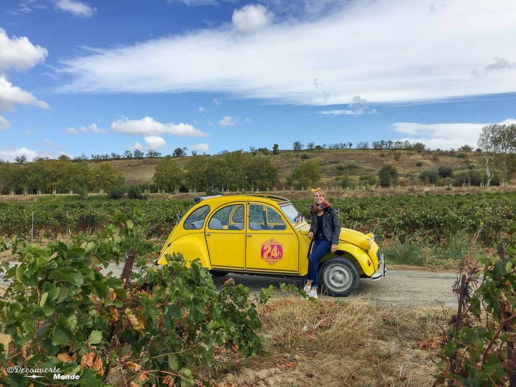 Visiter l'Aude pays Cathare en 7 idées de choses à faire. Visite des vignobles en 2CV. Retrouvez l'article ici: https://www.decouvertemonde.com/visiter-l-aude-pays-cathare 