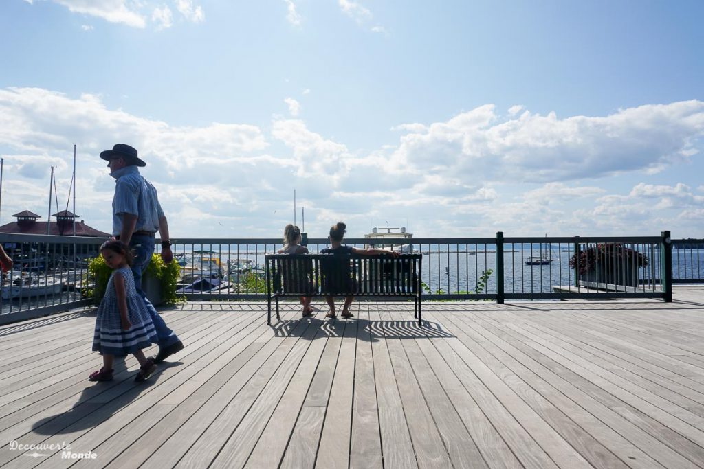 Boardwalk sur le Waterfront Park à Burlington dans mon article Burlington aux USA : Quoi faire à Burlington au Vermont en un week-end #burlington #vermont #usa #etats-unis #waterfront